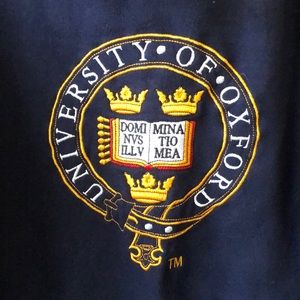 Navy Oxford University hoodie / sweatshirt